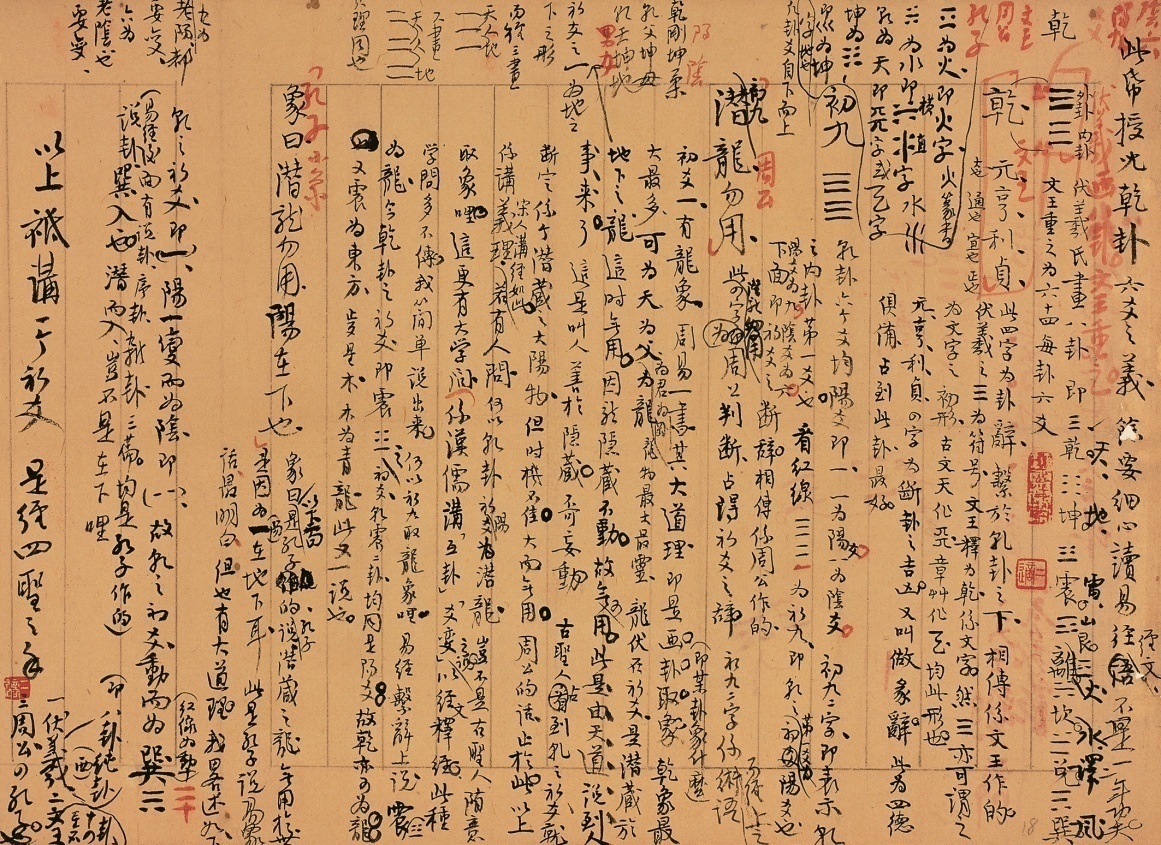 20世纪60年代高二适草书《易经讲稿》纸本立轴
