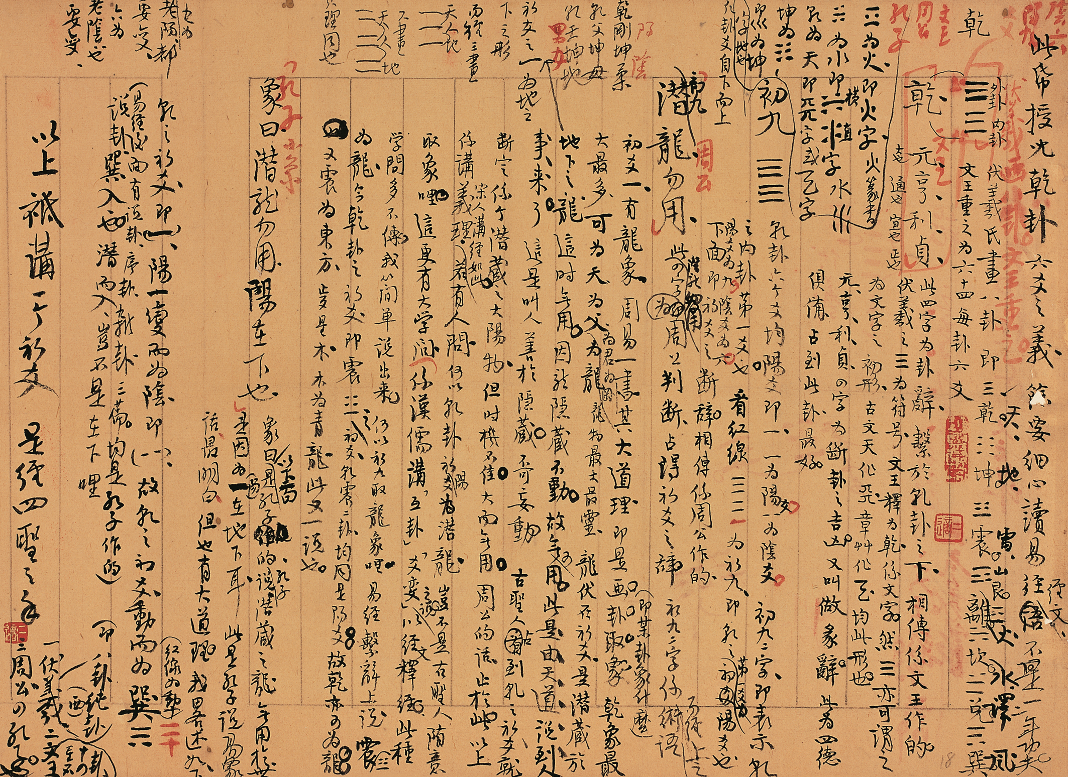 20世纪60年代高二适草书《易经讲稿》纸本立轴